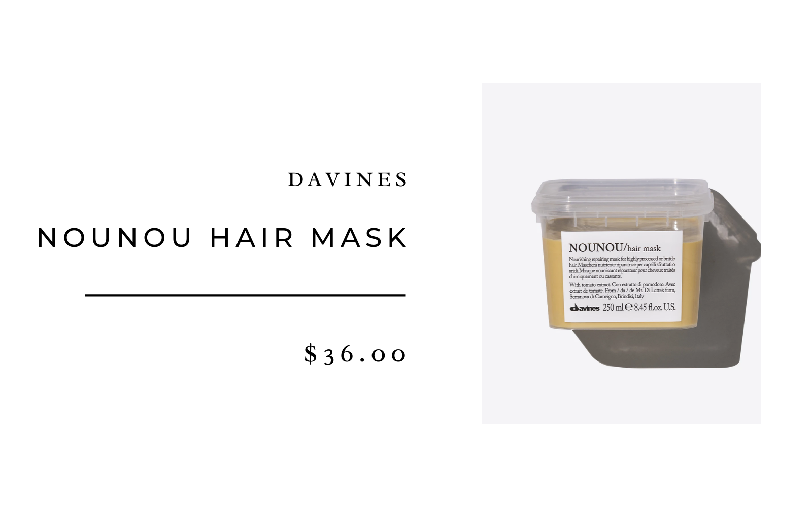 davines nou nou mask