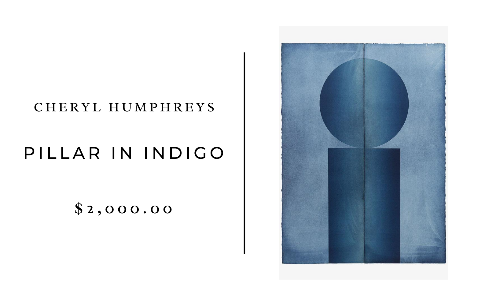 tappan collective pillar in indigo