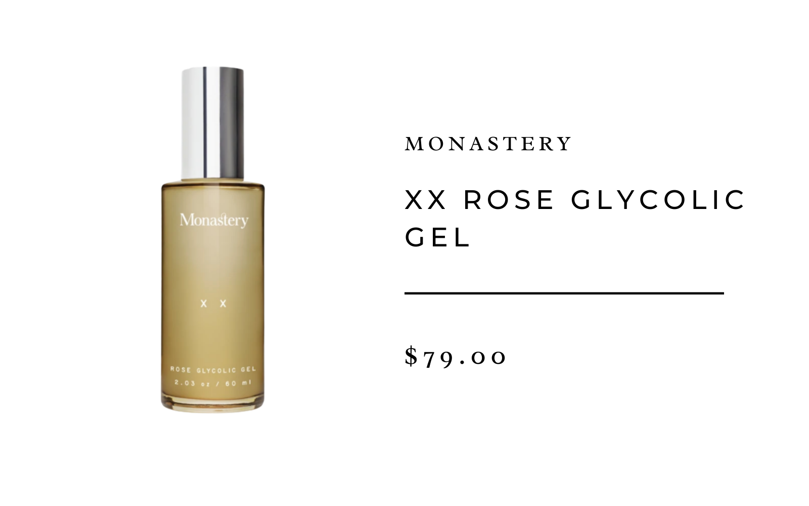 Monastery XX Rose Glycolic Gel