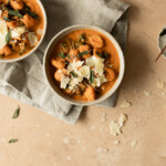 Creamy pumpkin gnocchi.