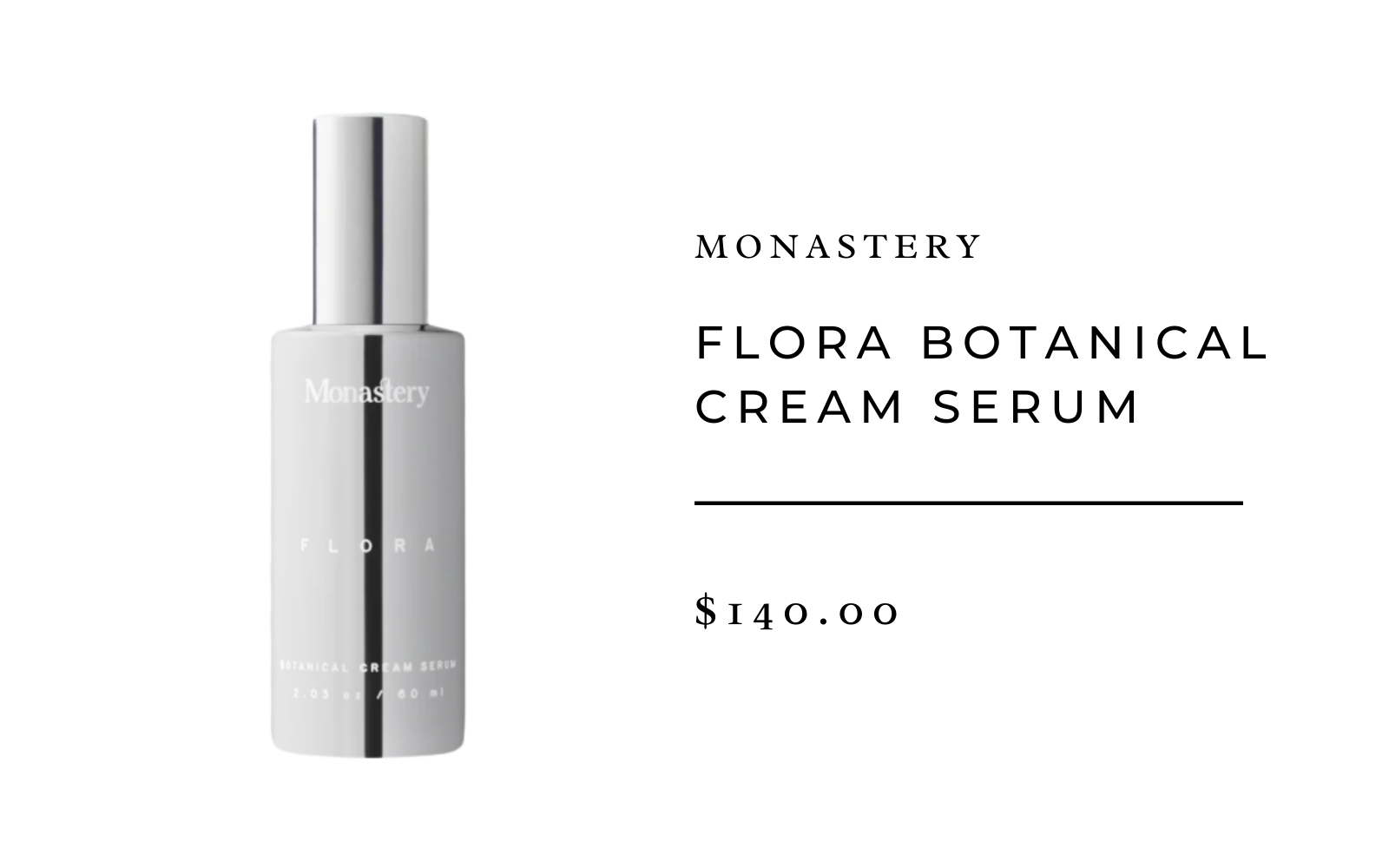 Monastery Flora Botanical Cream Serum
