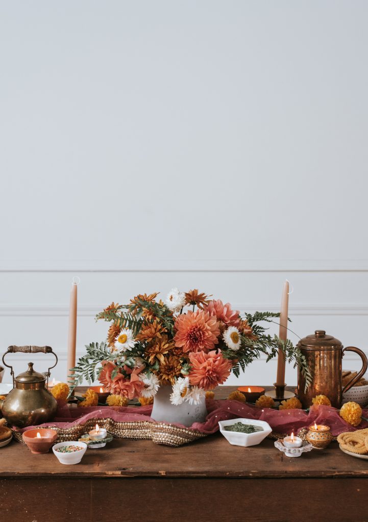 how I gather - diwali dinner party celebration and tablescape