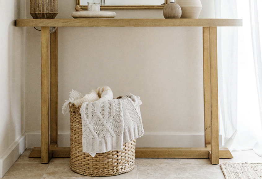 McGee Race Track Console Table v2 - Threshold with Studio McGee