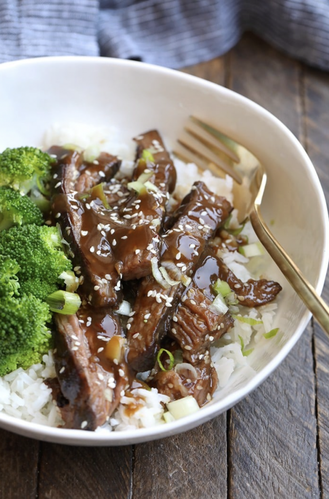 Mongolian Sous Vide Flank Steak from Fit Foodie Finds