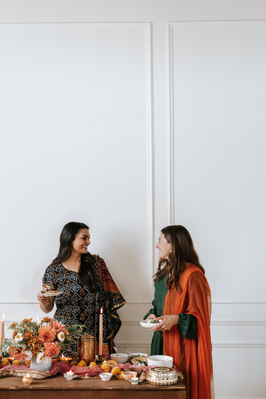 how I gather - diwali dinner party celebration and tablescape
