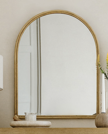 22"x28" Rattan Wall Mirror with Wrapping - Threshold