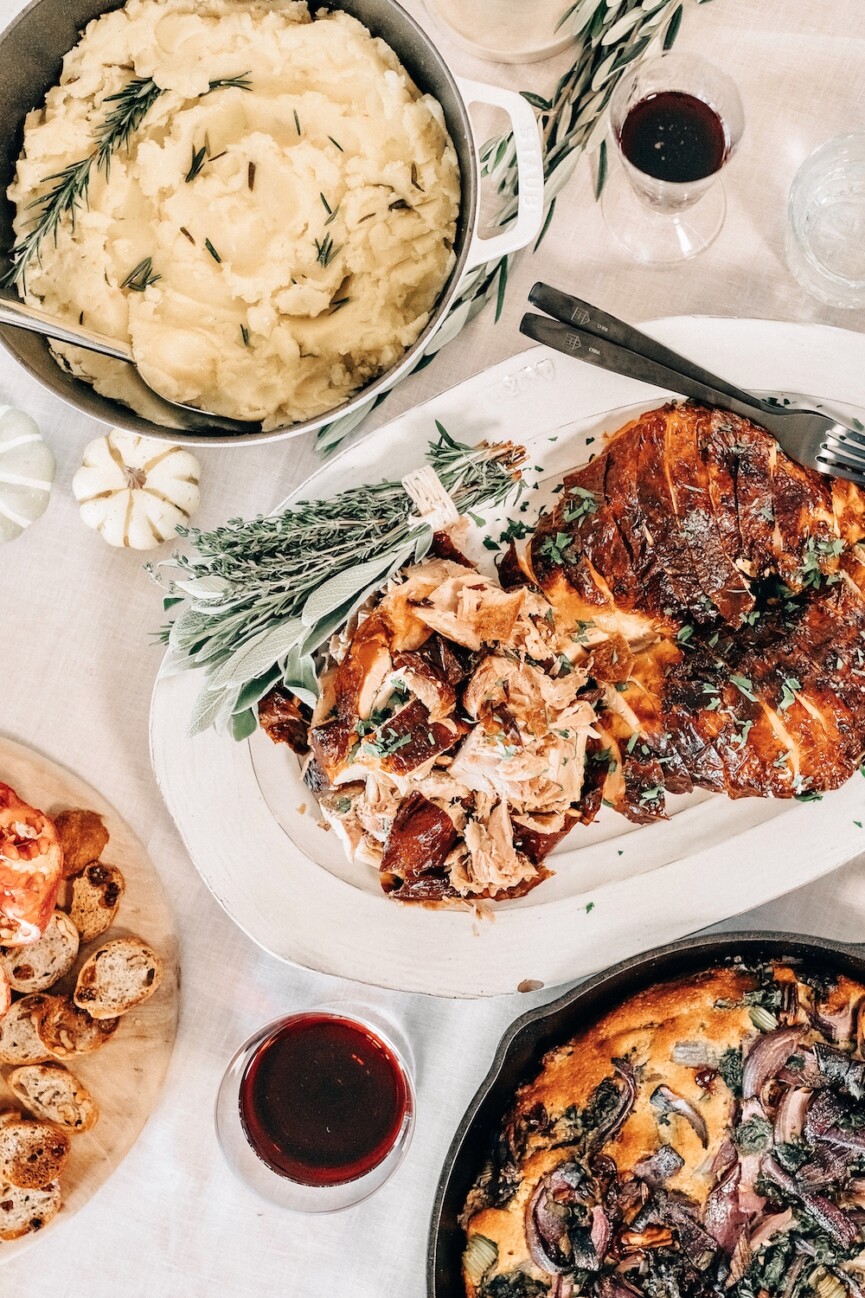 how to prepare a thanksgiving turkey-brined roasted turkey