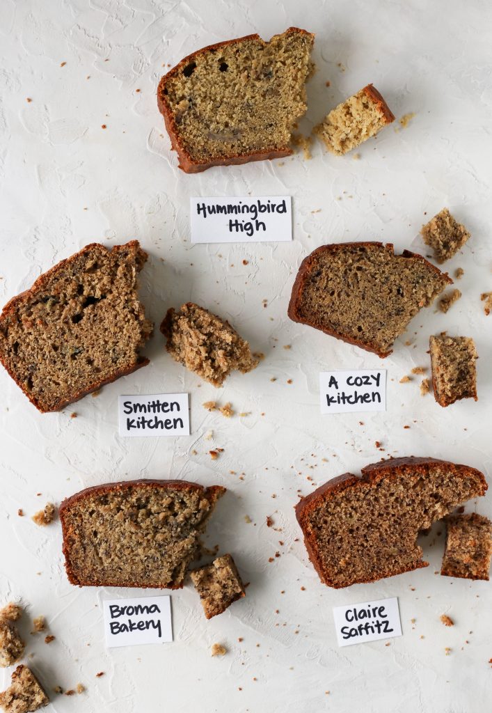 banana bread bake off - we tried 5 different banana bread recipes and this is the best banana bread recipe