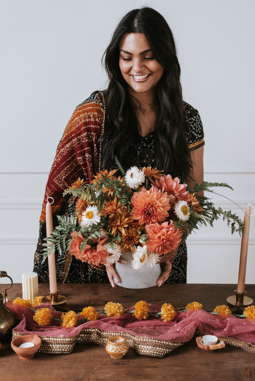 how I gather - diwali dinner party celebration and tablescape