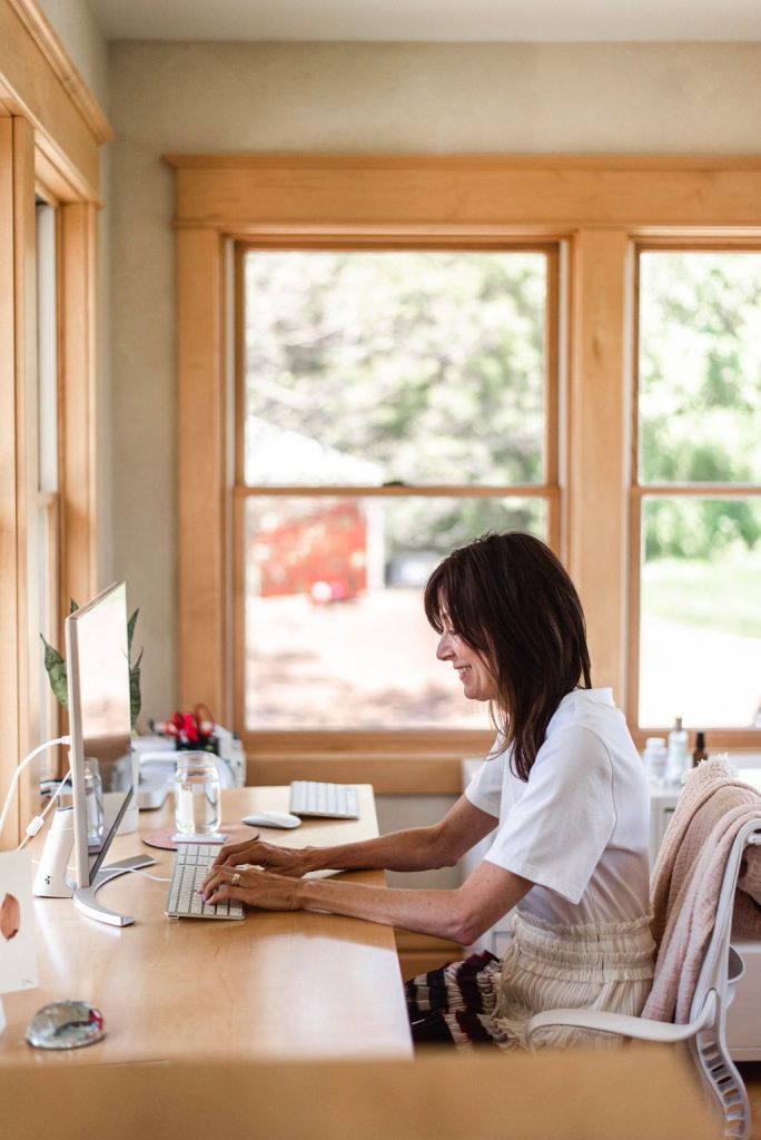 working from home office
