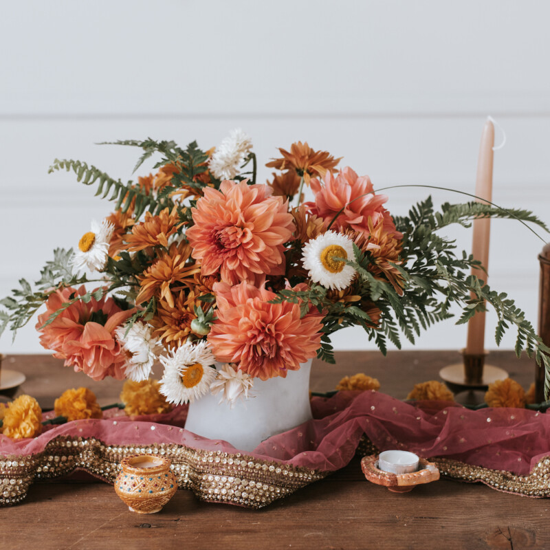 how I gather - diwali dinner party celebration and tablescape