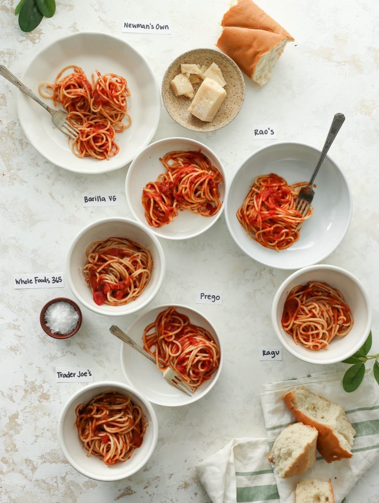taste test 7 marinara pasta sauces from the grocery store - this is the jar we'll have in our pantry all year round