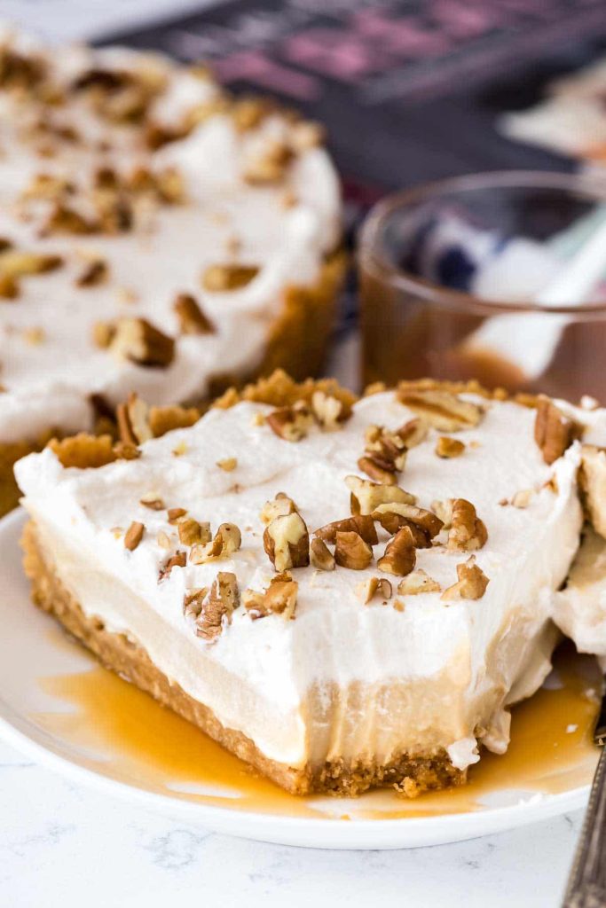 Butterscotch Pudding Pie - no-bake pies