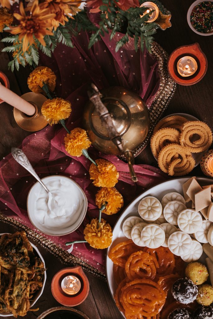 how I gather - diwali dinner party celebration and tablescape