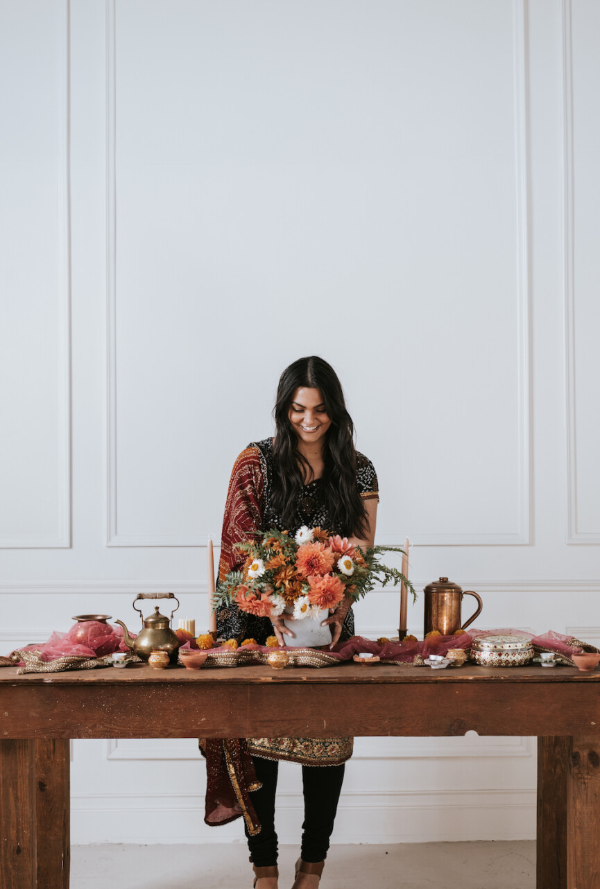 how I gather - diwali dinner party celebration and tablescape