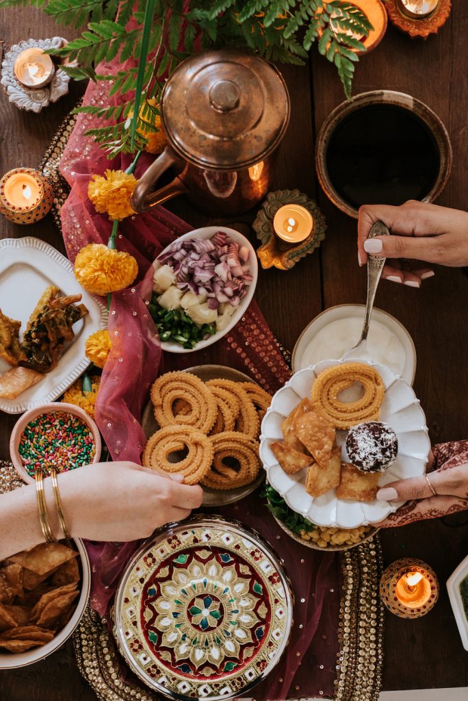 how I gather - diwali dinner party celebration and tablescape