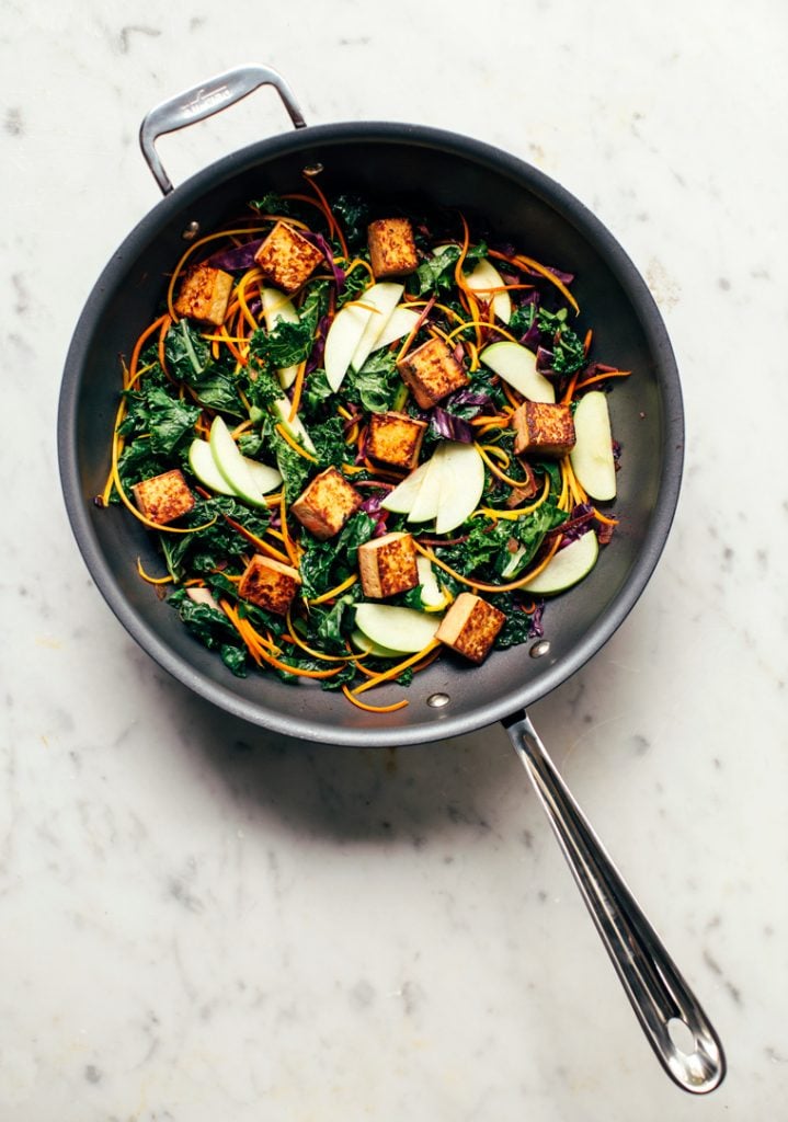 apple cider vinegar kale salad