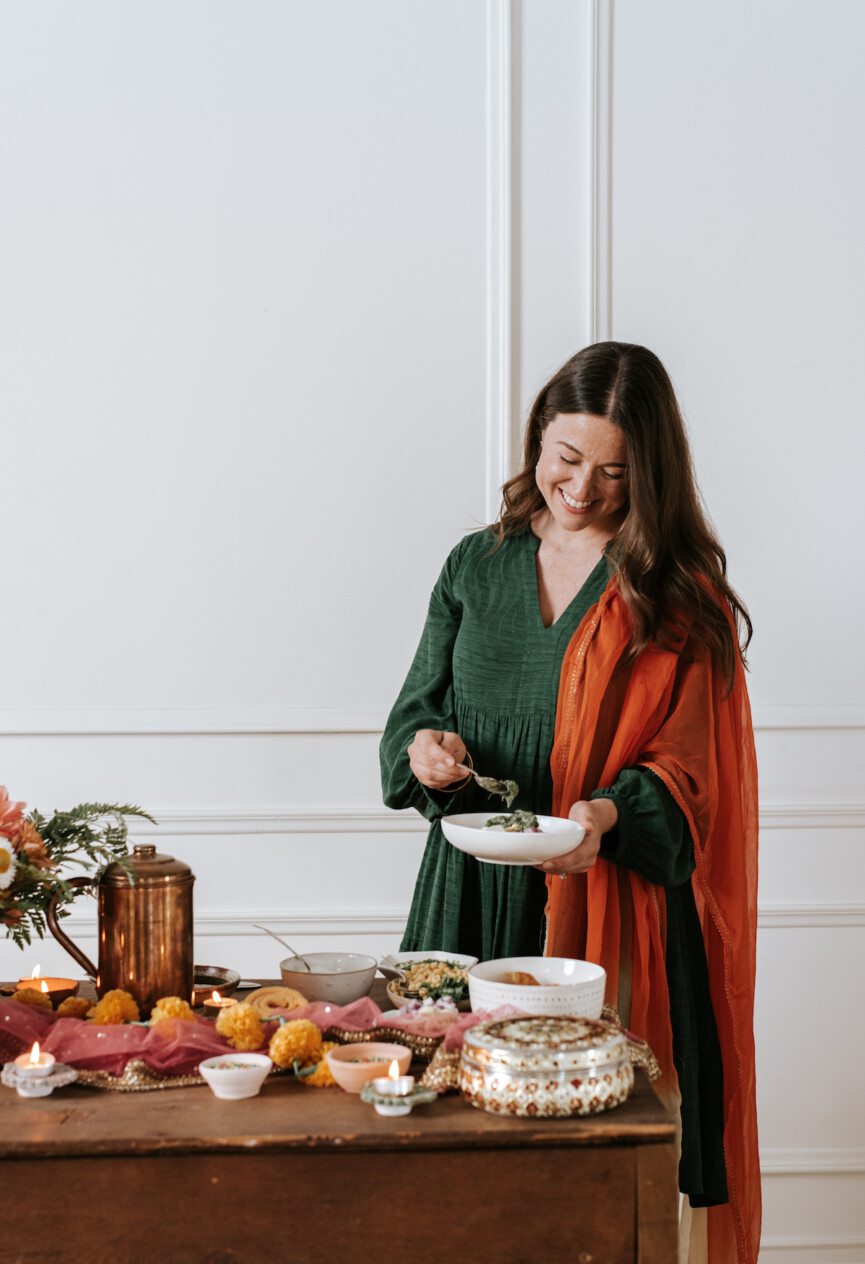 how I gather - diwali dinner party celebration and tablescape