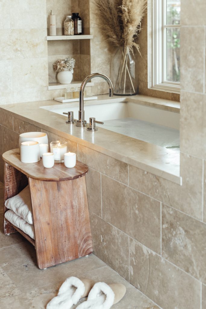 camille's bathroom, candles, spa, zen, rest, bathtub