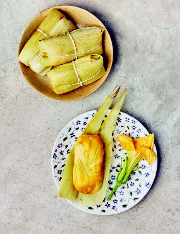 Squash Blossom tamales