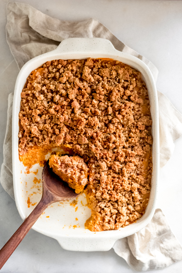 sweet potato casserole - healthy Thanksgiving recipes