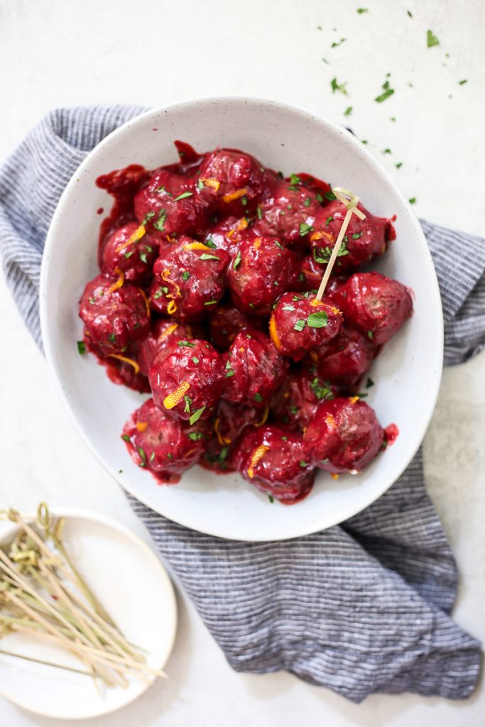 Cranberry Orange Meatballs