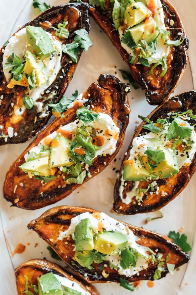 roasted sweet potato toast