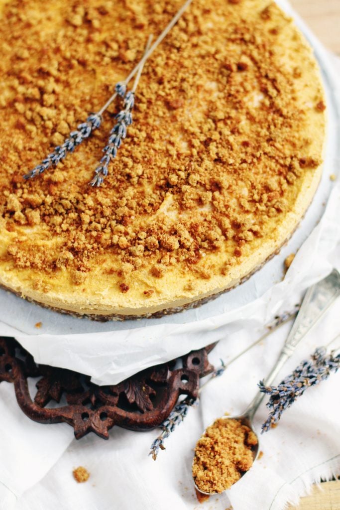 Raw, Vegan, Gluten-Free Pumpkin Cheesecake