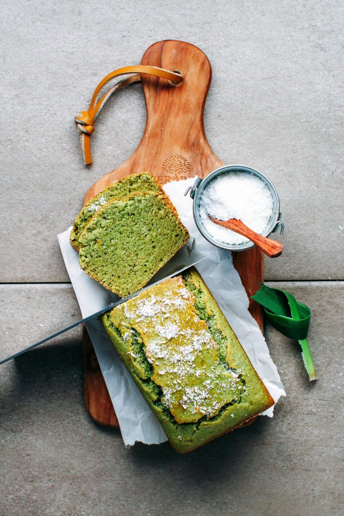 Pandan Coconut Bread