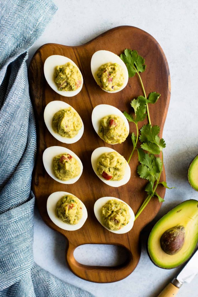 Guacamole Deviled Eggs - deviled egg recipes