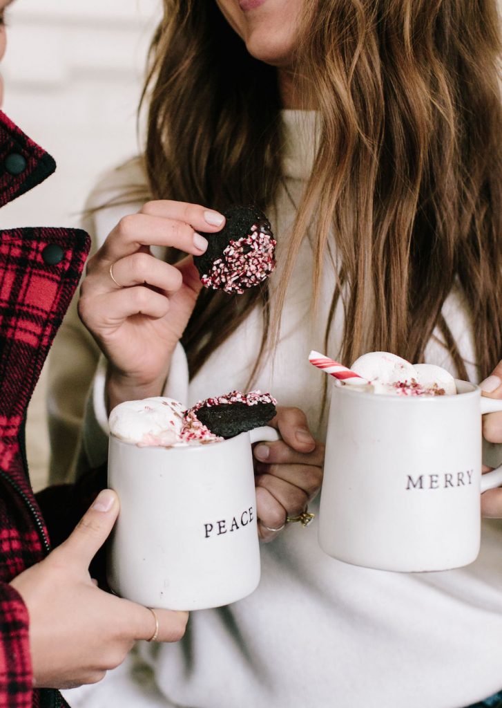 Boozy Peppermint Hot Chocolate