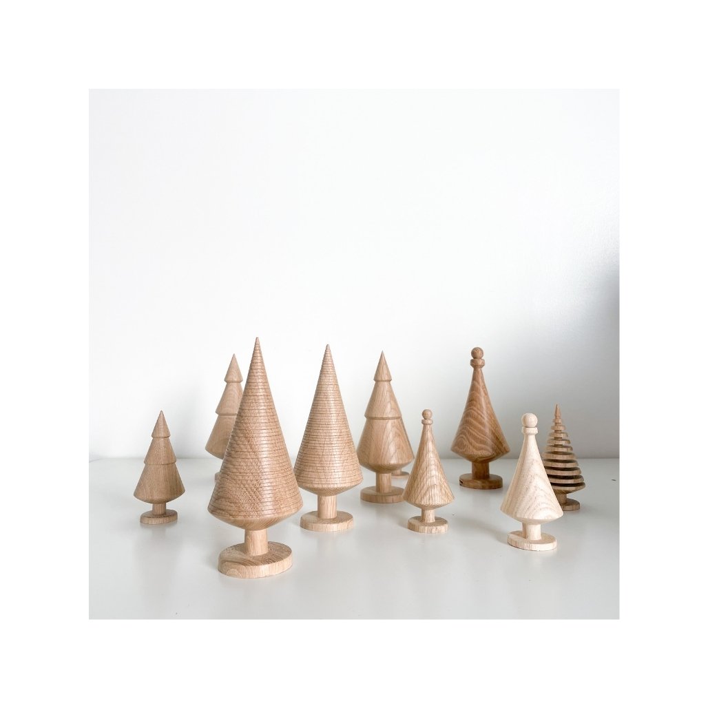 Kate Lester Home Handcarved Wood Christmas Tree