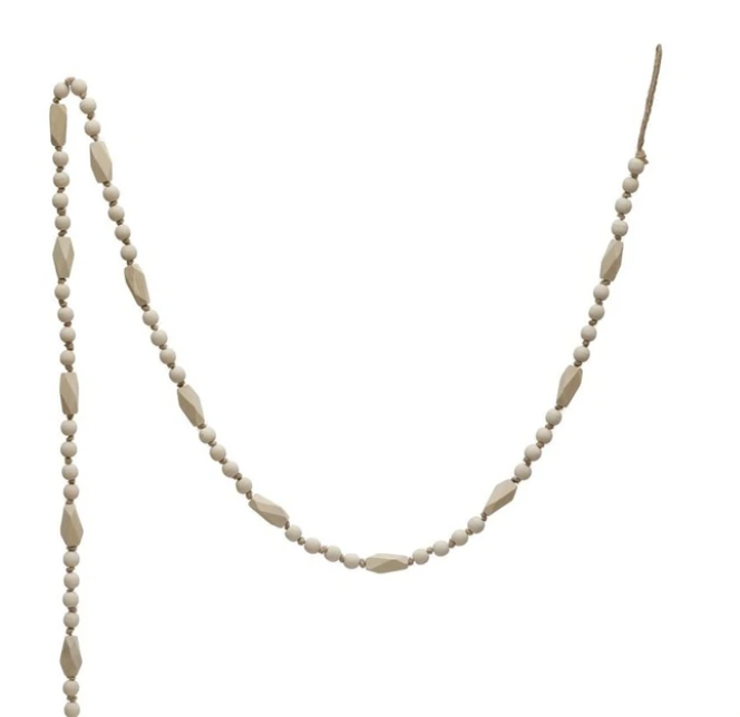 Maison Luxe Wood Bead Garland