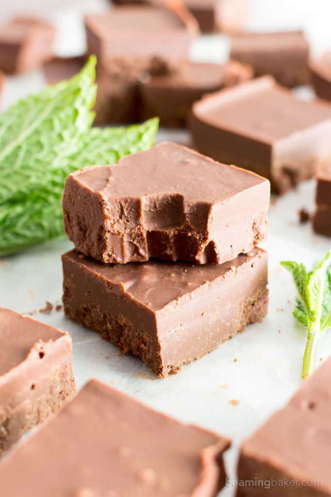grain-free holiday desserts, peppermint fudge
