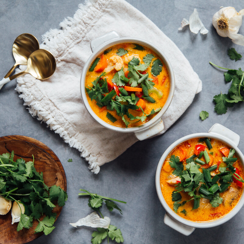 Thai Coconut Curry Soup