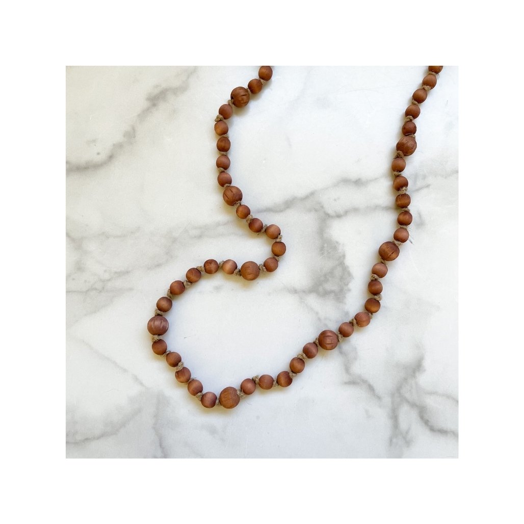 Kate Lester Home Red Wood Bead Garland