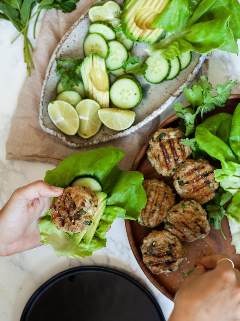 Lettuce Wrapped Thai Chicken Burgers_easy wrap recipes