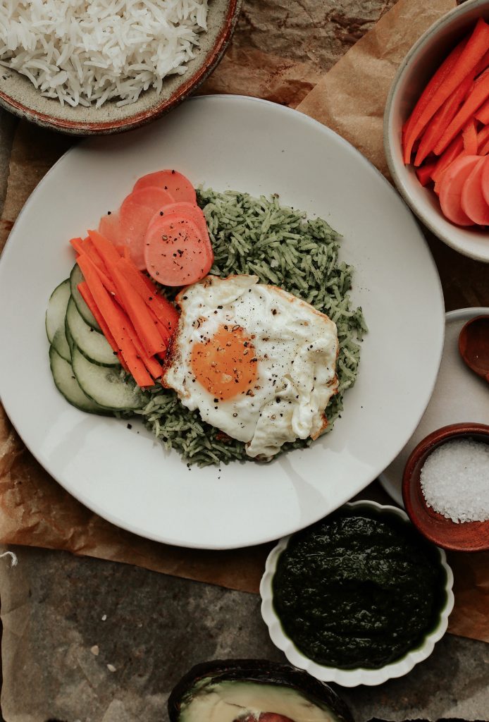 Herby Kale Rice Bowl_healthy lunches for work