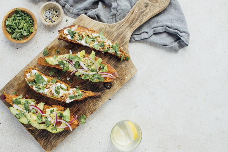 stuffed sweet potatoes