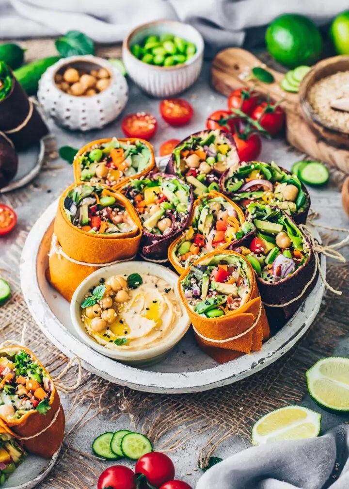 Gluten-Free Veggie Wraps With Hummus_gluten-free lunch ideas