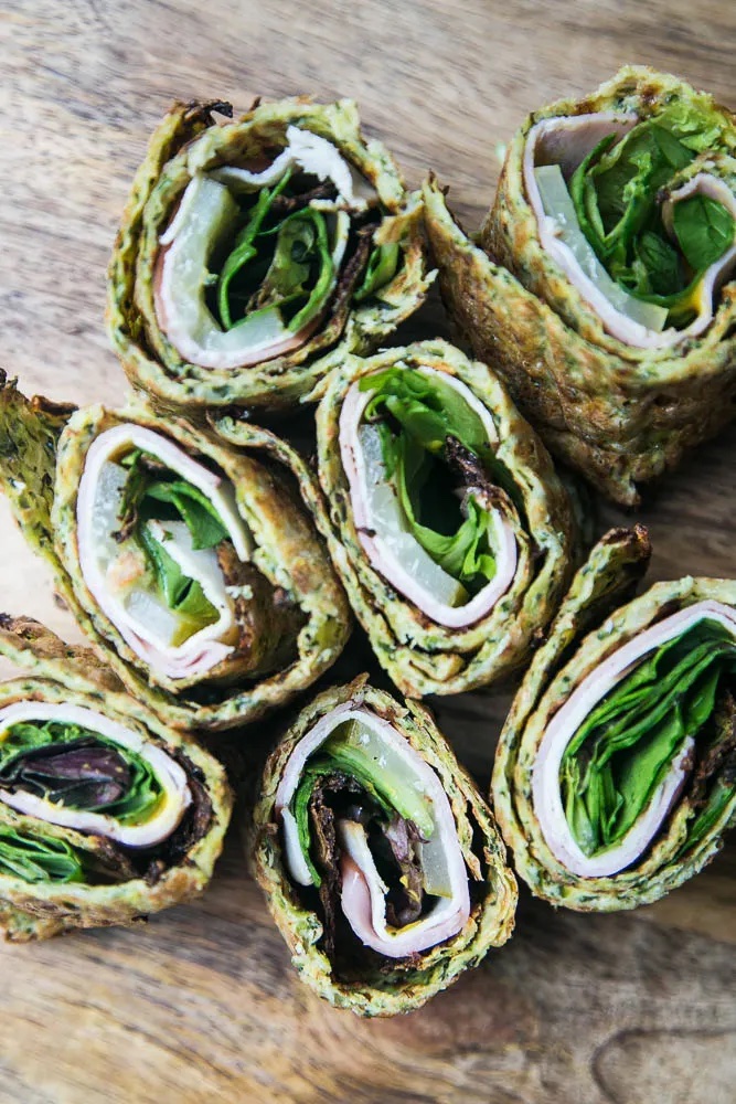 Gluten-Free Zucchini Flatbread Sandwich Wraps_meal prep lunch wraps
