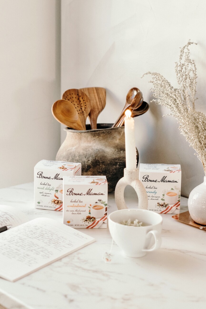 morning tea and toast, breakfast, kitchen, morning ritual - bonne maman