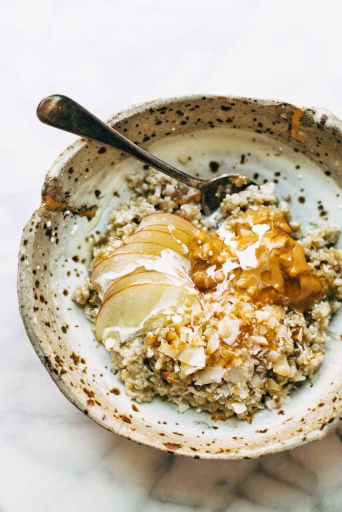 Toasted Coconut Breakfast Porridge_romantic Valentine's Day recipes