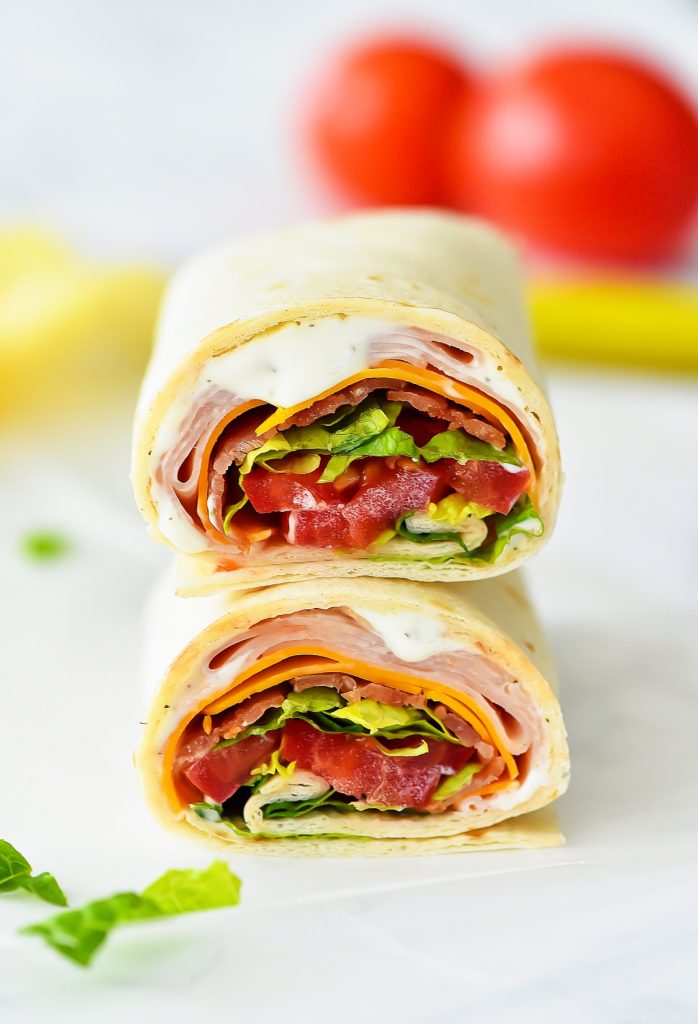 Turkey Ranch Club Wraps_quick lunch recipes