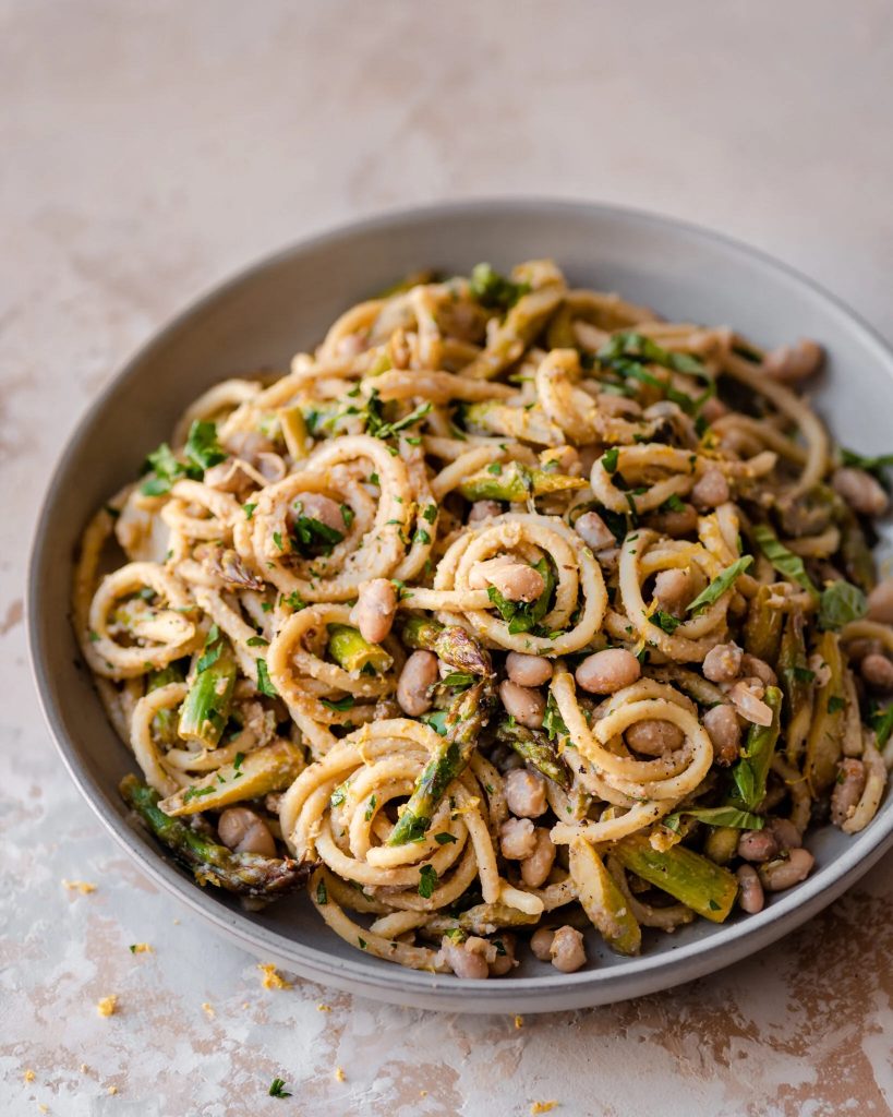 Vegan Lemon Asparagus Pasta_quick asparagus recipes