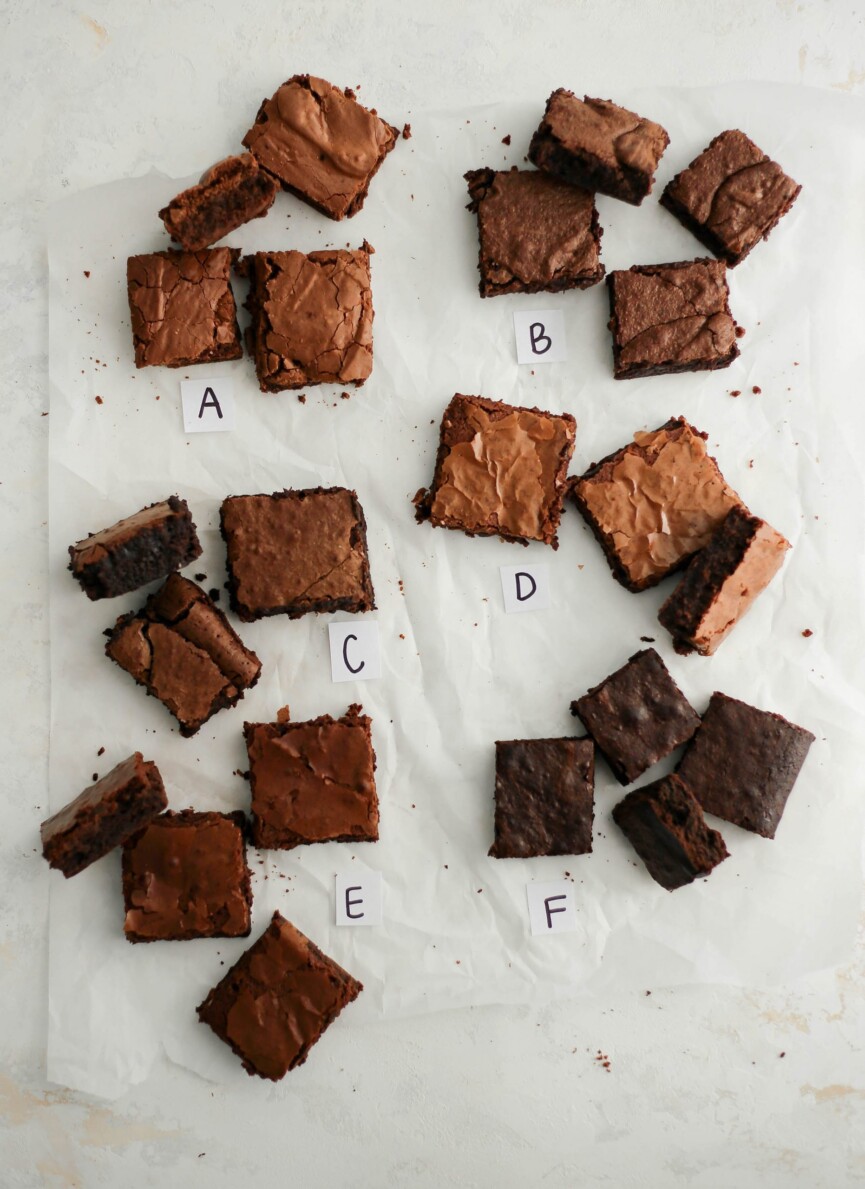 I baked 6 different brownie recipes from the internet - there's a brownie recipe for everyone, and this was the winner