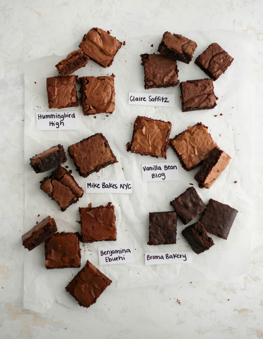 I baked 6 different brownie recipes from the internet - there's a brownie recipe for everyone, and this was the winner