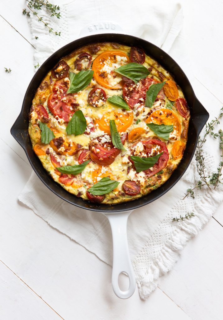 BLT Brunch Frittata_quick healthy egg recipes
