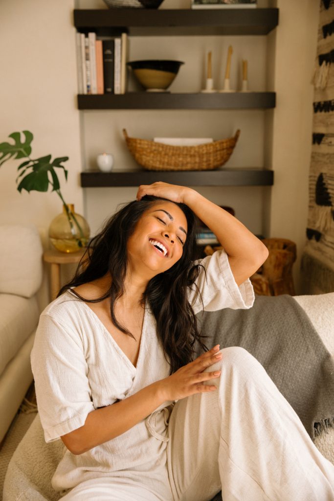 Riley Reed photography, woman laughing