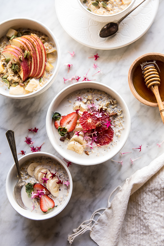 Pecan Banana Bread Overnight Oats_simple breakfast recipes 
